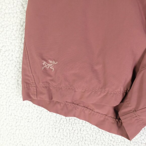 Arcteryx Creston Shorts Womens 6 Red Nylon 4.5" Lightweight Hiking Outdoor - Picture 2 of 12